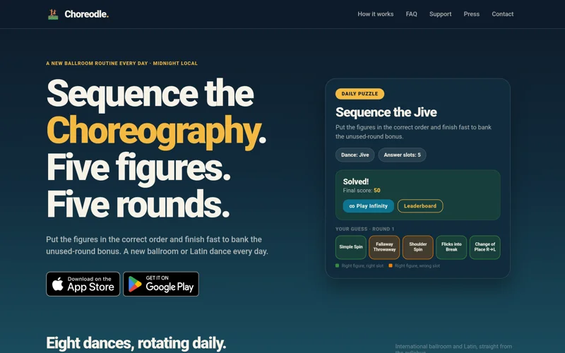 Choreodle App Screenshot