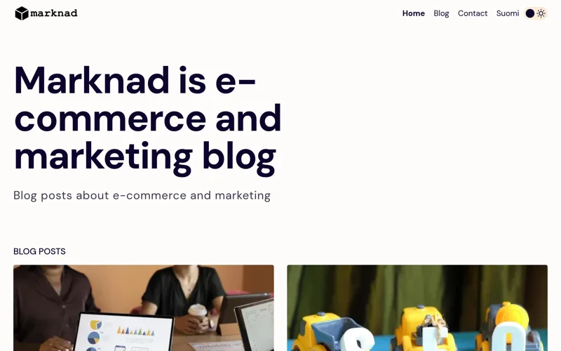 Marknad Finland Screenshot
